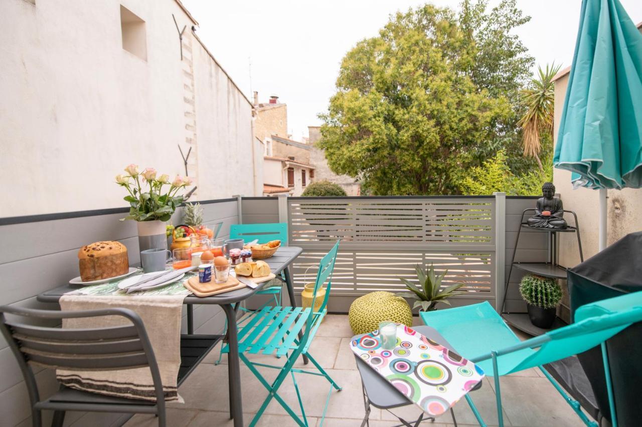 Suite Oisivete Avec Terrasse Vue Sur Patio Et Clim Montpellier Exterior photo